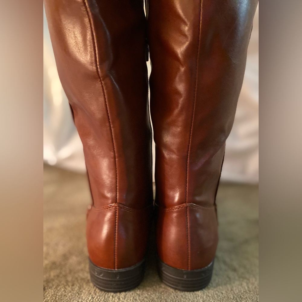 TRUE GRIT LONG WESTERN HEELED RIDING BOOTS - Picture 6 of 8